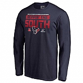 Men's Texans Navy 2018 NFL Playoffs Reppin' The South Long Sleeve T-Shirt,baseball caps,new era cap wholesale,wholesale hats
